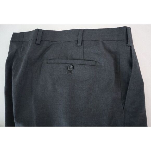 Michael Kors Men's Sz 40W x 32L Gray Solid Classic-Fit Stretch Dress Pants - Picture 6 of 9